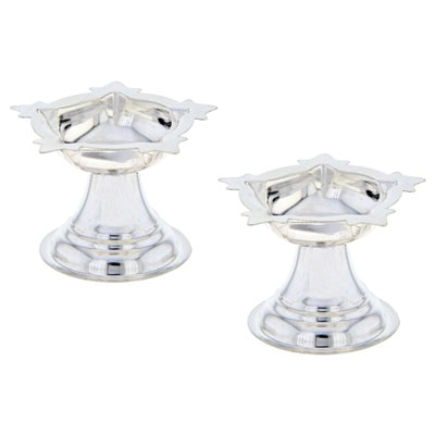 "Silver Diya - JPSEP-17-052 - Click here to View more details about this Product